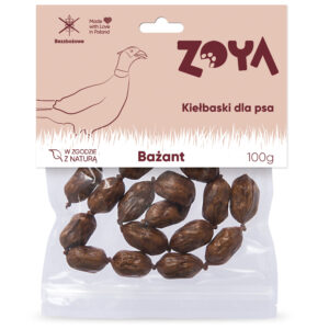 PRZYSMAK DLA PSA KIEŁBASKI Z BAŻANTA 100G ZOYA