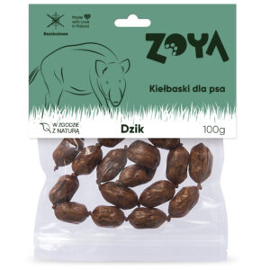 PRZYSMAK DLA PSA KIEŁBASKI Z DZIKA 100G ZOYA