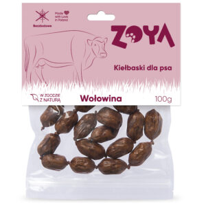 PRZYSMAK DLA PSA KIEŁBASKI Z WOŁOWINY 100G ZOYA