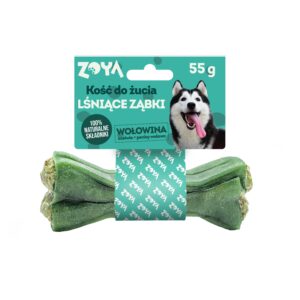 Przysmak dla psa KOŚĆ DO ŻUCIA LŚNIĄCE ZĄBKI 55G ZOYA