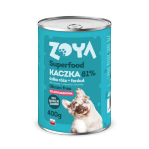 KARMA MOKRA DLA PSA W PUSZCE SUPERFOOD KACZKA DLA SZCZENIĄT PUSZKA 400G
