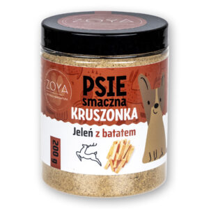 PRZYSMAK DLA PSA KRUSZONKA POSYPKA DOSMACZAJĄCA JELEŃ Z BATATEM 200G