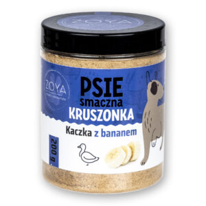 PRZYSMAK DLA PSA KRUSZONKA POSYPKA DOSMACZAJĄCA KACZKA Z BANANEM 200G