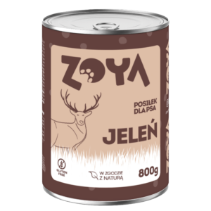 KARMA MOKRA DLA PSA W PUSZCE JELEŃ PUSZKA 800G