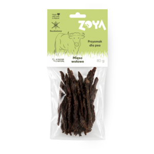 PRZYSMAK DLA PSA SUSZONE MIĘSO WOŁOWE 80G ZOYA
