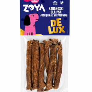 Przysmak dla psa ZOYA – Kabanoski DE LUX JAGNIĘCINA Z WIEPRZOWINĄ 80g