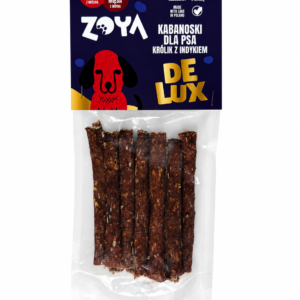 Przysmak dla psa ZOYA – Kabanoski DE LUX KRÓLIK Z INDYKIEM 80g